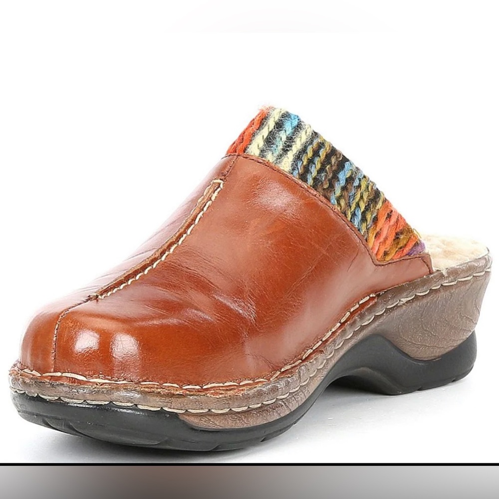 JOSEF SEIBEL Catalonia 59 Leather Mules / Clogs NWOT/BOX